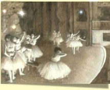 The rehersal on the set, Degas
